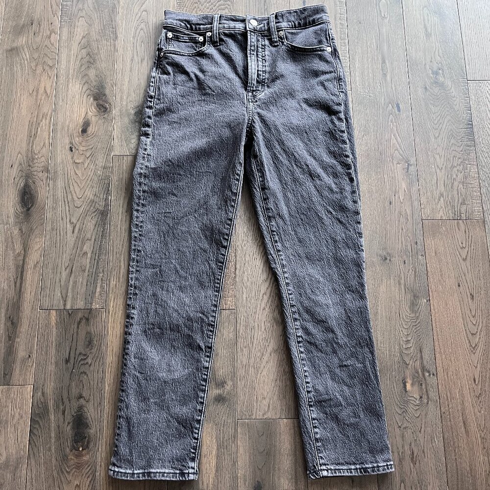 MADEWELL The Perfect Vintage Jean Womens Charcoal Wash High Rise Size 26